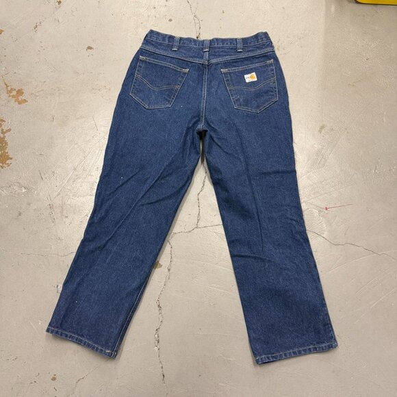 Carhartt FR Fire Resistant HRC 2 NFPA 2112 Men’s Blue Jeans Retardant 32 x 28 - Picture 3 of 8